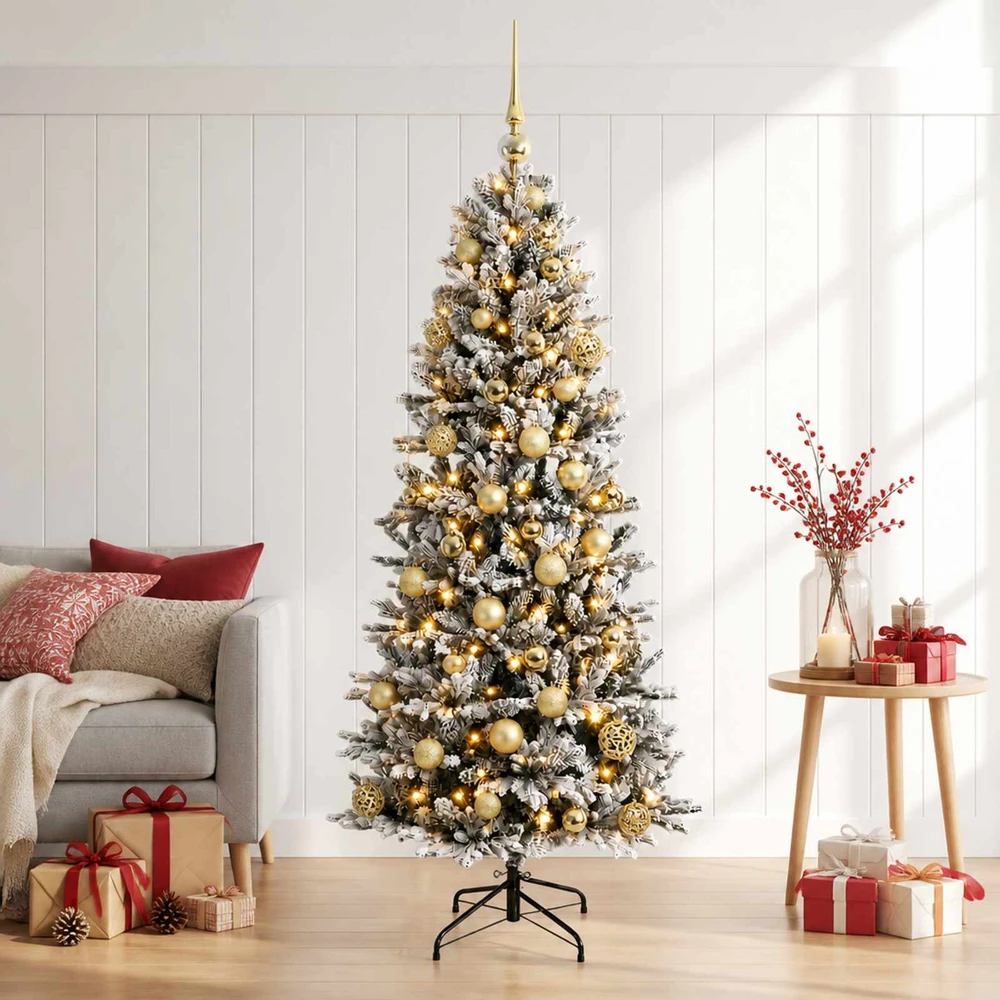 Dirbtinė kalėdinė eglutė su rutuliuku 150 cm 150 LED
