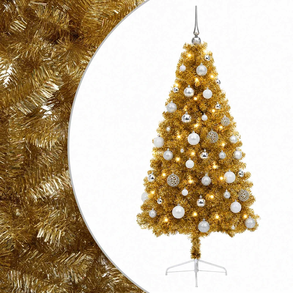 Dirbtinė kalėdinė eglutė su rutuliuku 150 cm 150 LED