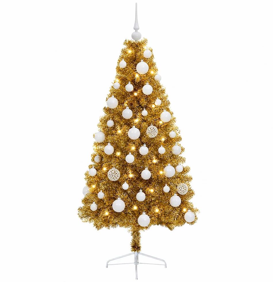 Dirbtinė kalėdinė eglutė su rutuliuku 150 cm 150 LED