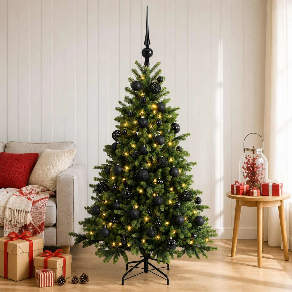 Dirbtinė kalėdinė eglutė su rutuliuku 150 cm 150 LED
