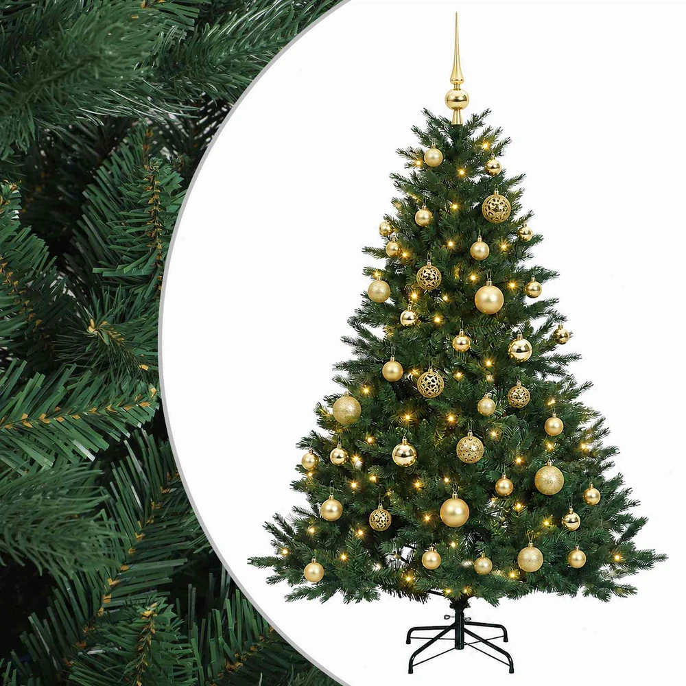 Dirbtinė kalėdinė eglutė su rutuliuku 150 cm 150 LED