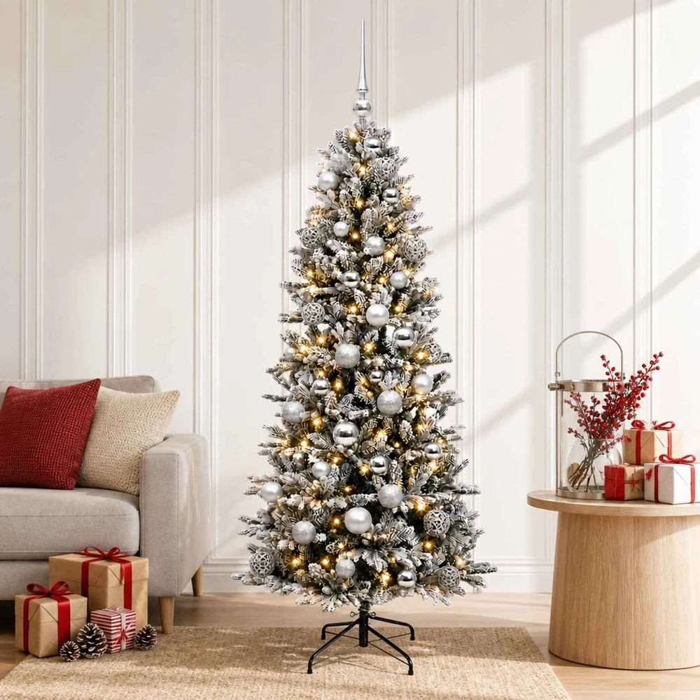 Dirbtinė kalėdinė eglutė su rutuliuku 150 cm 150 LED