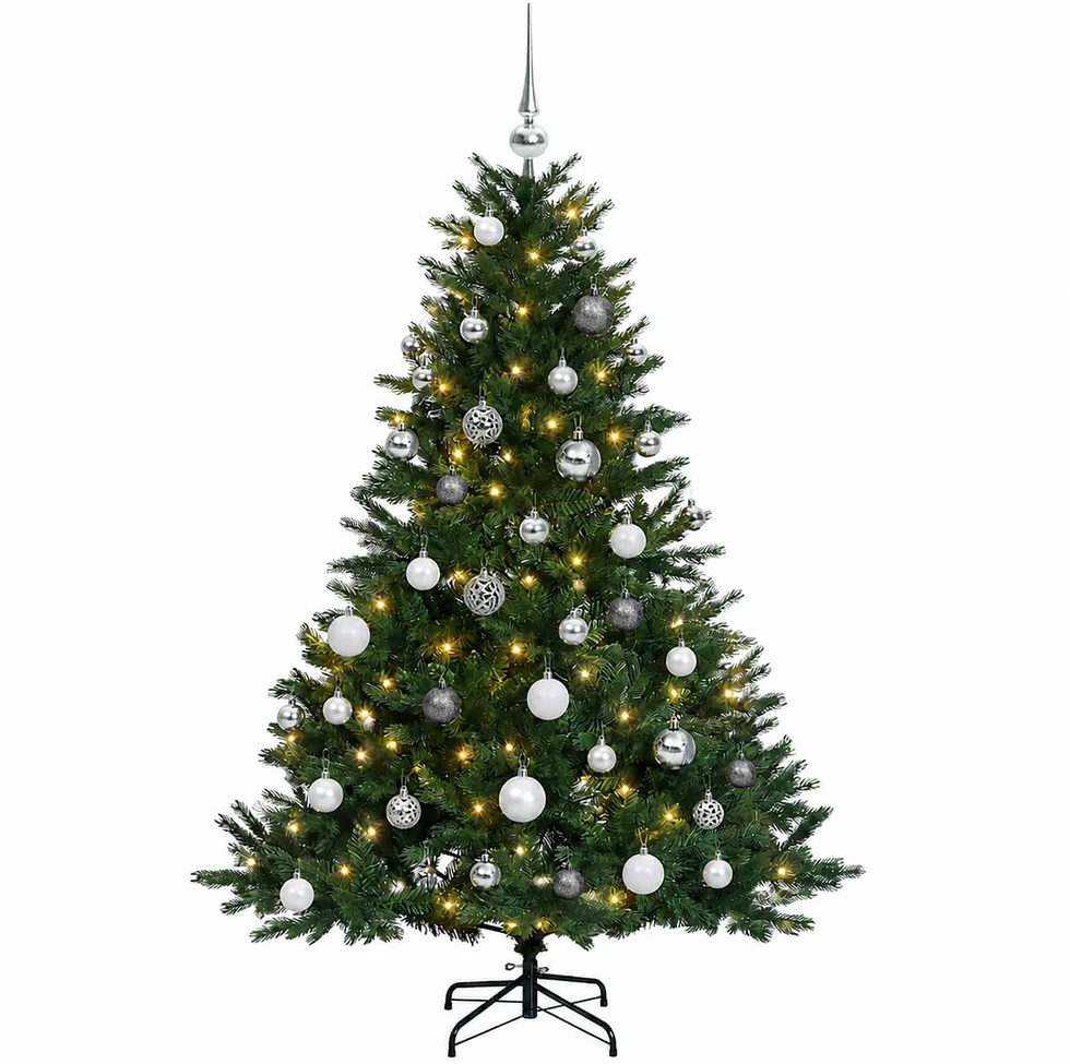 Dirbtinė kalėdinė eglutė su rutuliuku 150 cm 150 LED