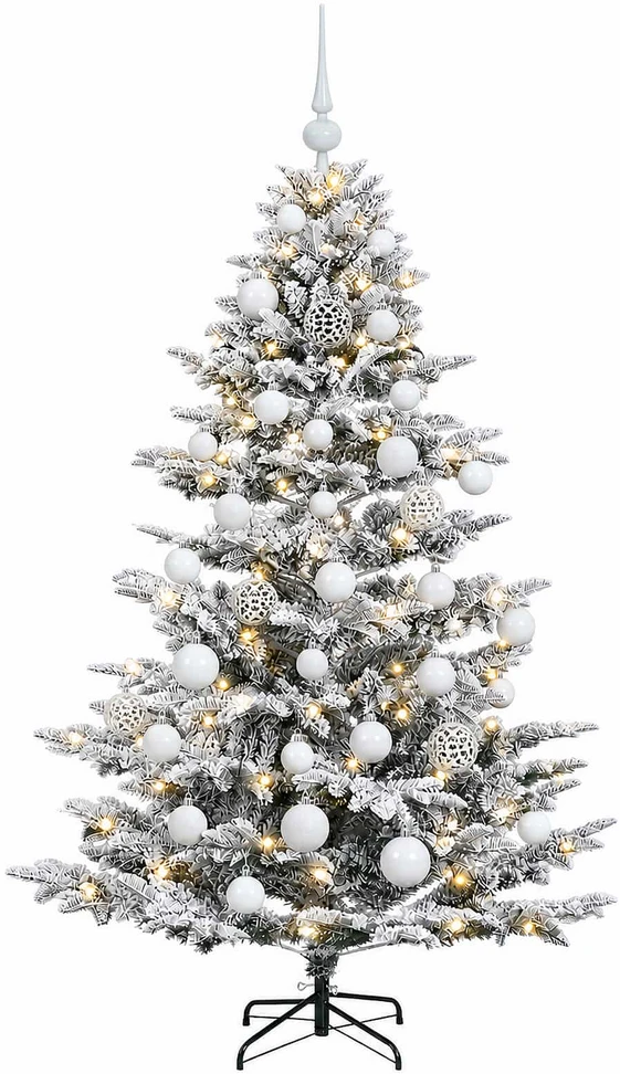 Dirbtinė kalėdinė eglutė su rutuliuku 150 cm 150 LED