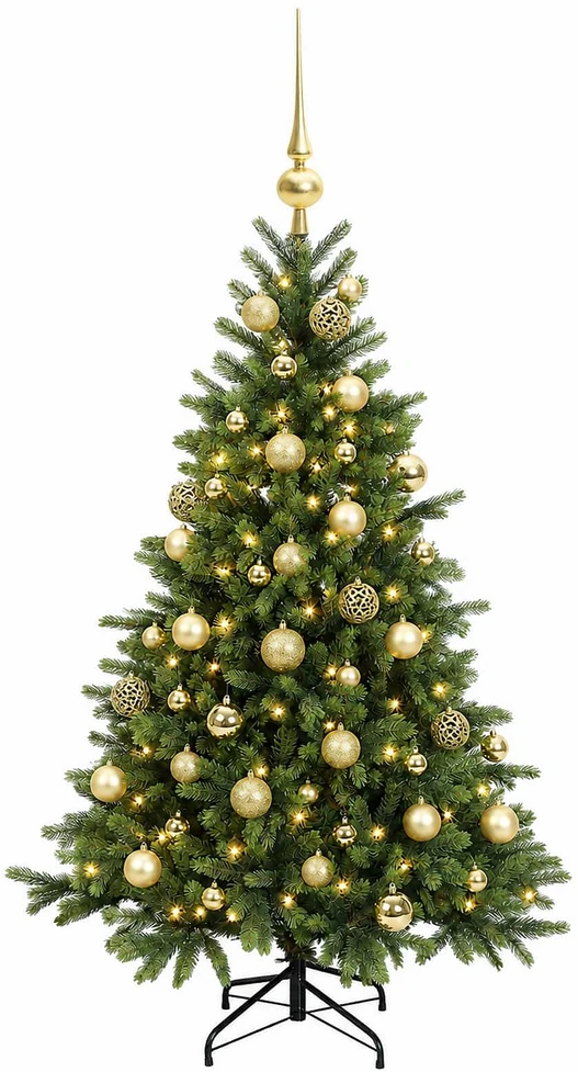 Dirbtinė kalėdinė eglutė su rutuliuku 150 cm 150 LED