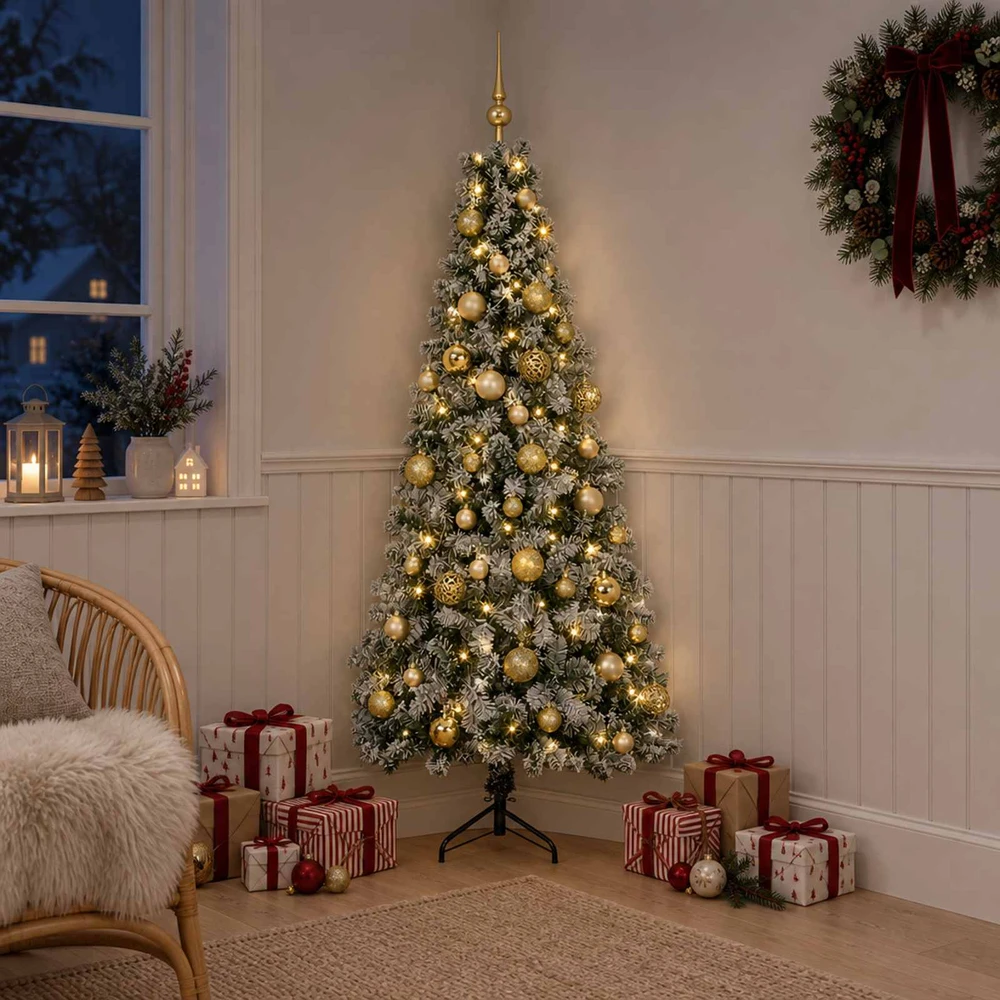 Dirbtinė kalėdinė eglutė su rutuliuku 150 cm 150 LED