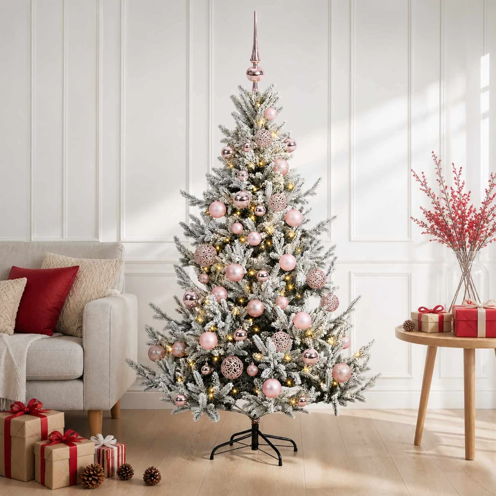 Dirbtinė kalėdinė eglutė su rutuliuku 150 cm 150 LED