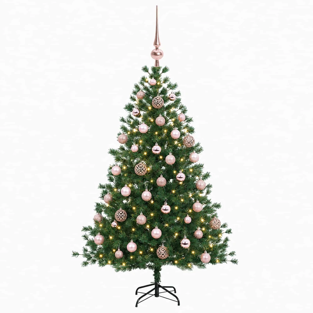 Dirbtinė kalėdinė eglutė su rutuliuku 150 cm 150 LED
