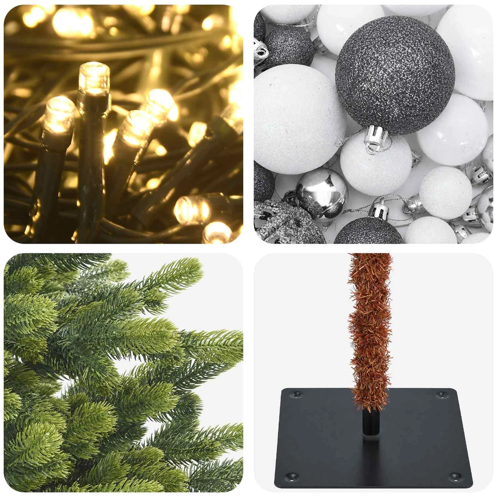 Dirbtinė kalėdinė eglutė su rutuliuku 150 cm 150 LED
