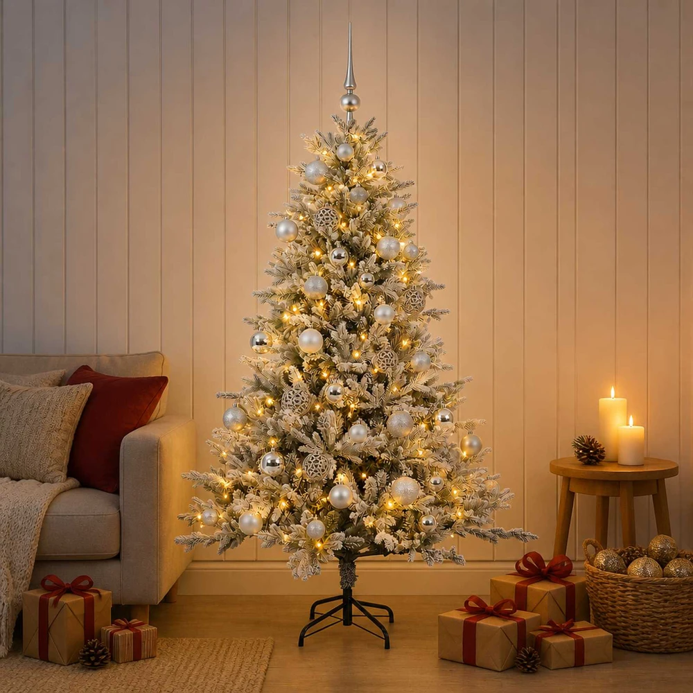 Dirbtinė kalėdinė eglutė su rutuliuku 150 cm 150 LED