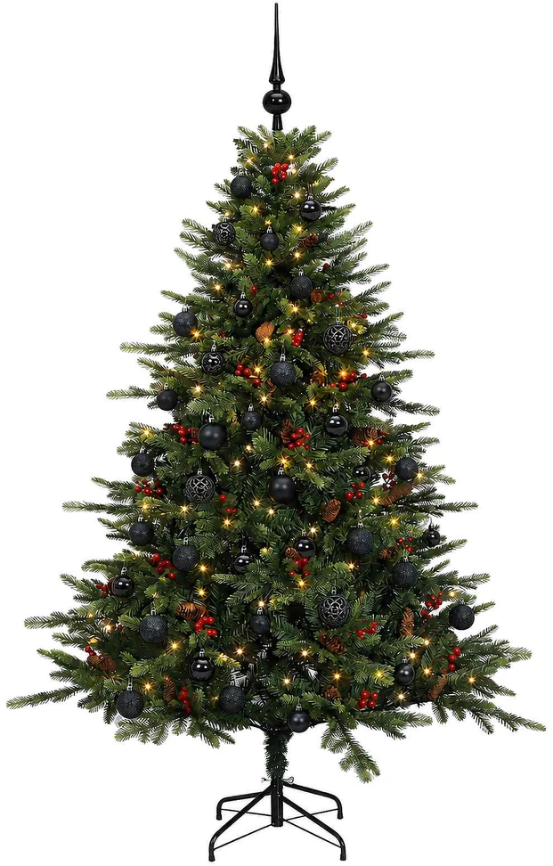 Dirbtinė kalėdinė eglutė su rutuliuku 150 cm 150 LED