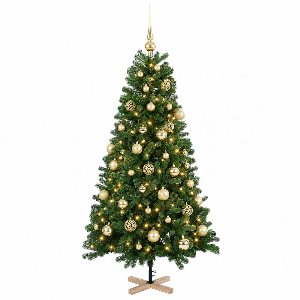 Dirbtinė kalėdinė eglutė su rutuliuku 150 cm 150 LED