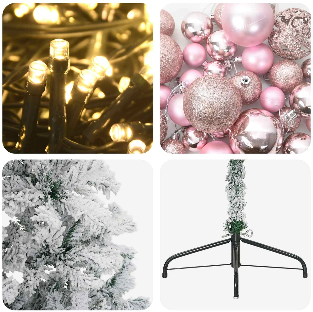 Dirbtinė kalėdinė eglutė su rutuliuku 150 cm 150 LED