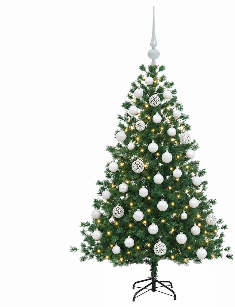 Dirbtinė kalėdinė eglutė su rutuliuku 150 cm 150 LED