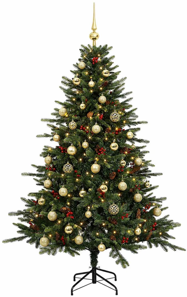 Dirbtinė kalėdinė eglutė su rutuliuku 150 cm 150 LED