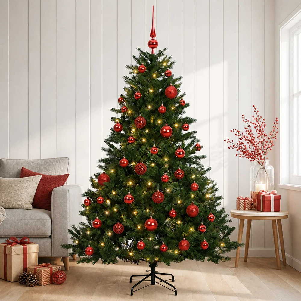Dirbtinė kalėdinė eglutė su rutuliuku 150 cm 150 LED