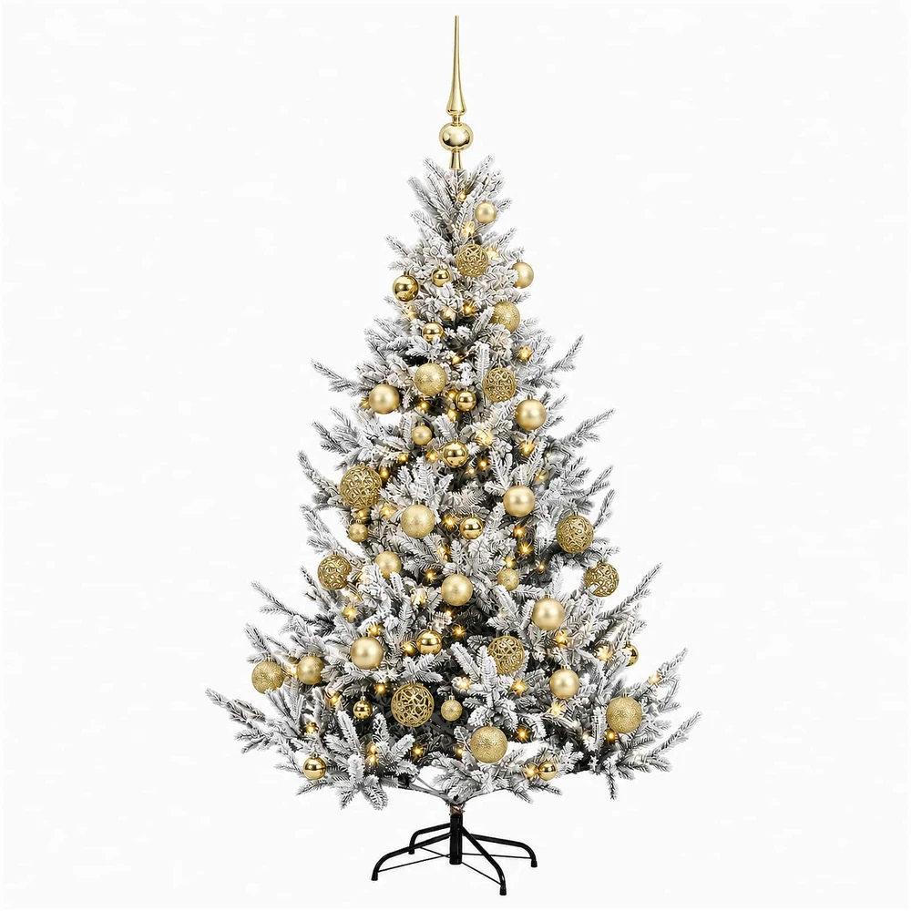 Dirbtinė kalėdinė eglutė su rutuliuku 150 cm 150 LED