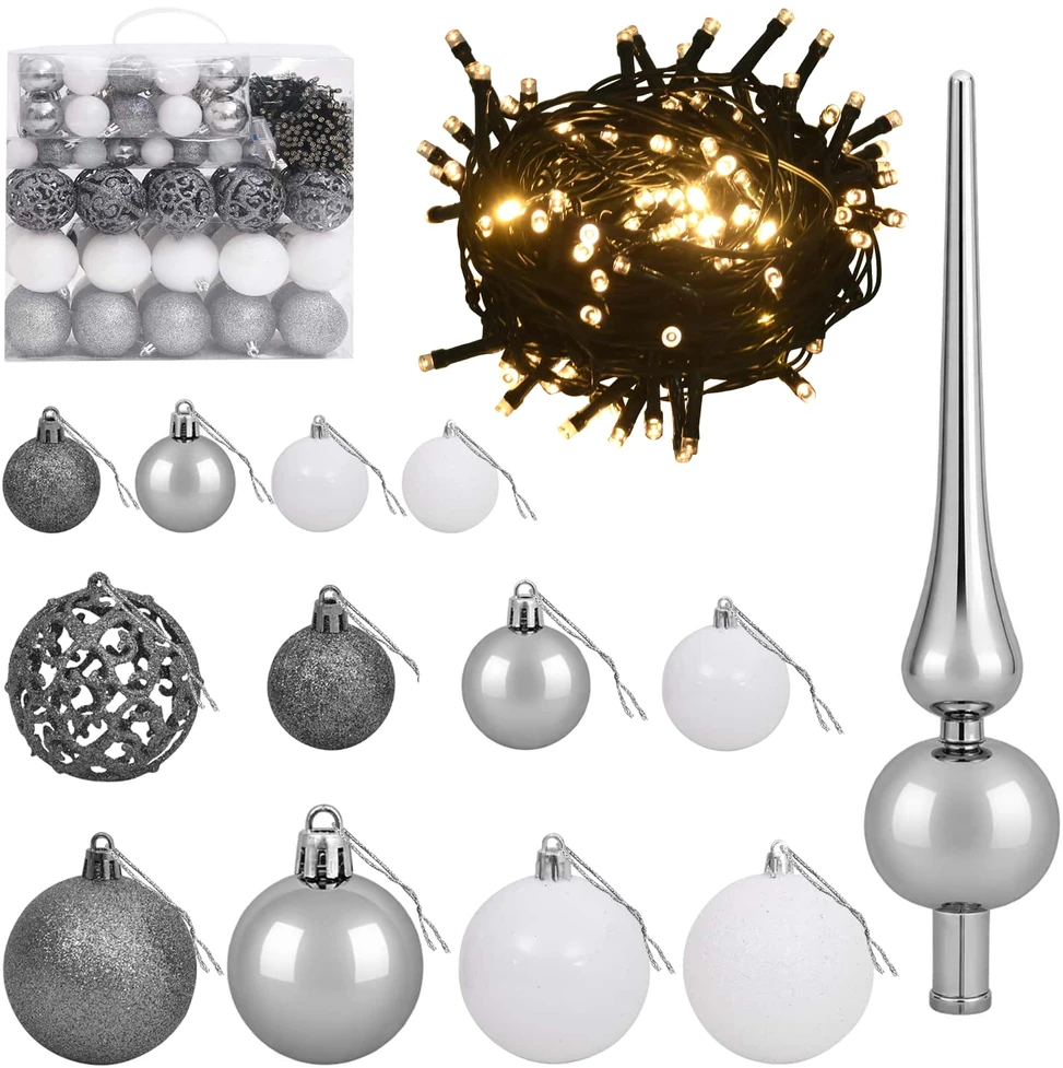 Dirbtinė kalėdinė eglutė su rutuliuku 180 cm 300 LED
