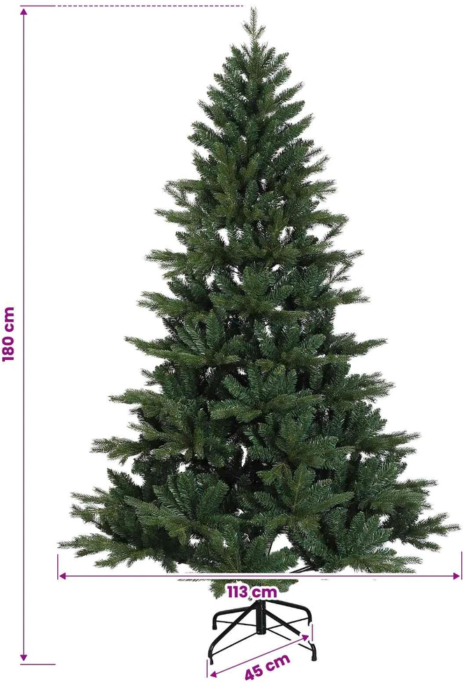 Dirbtinė kalėdinė eglutė su rutuliuku 180 cm 300 LED