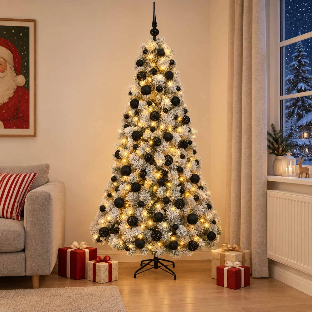 Dirbtinė kalėdinė eglutė su rutuliuku 180 cm 300 LED