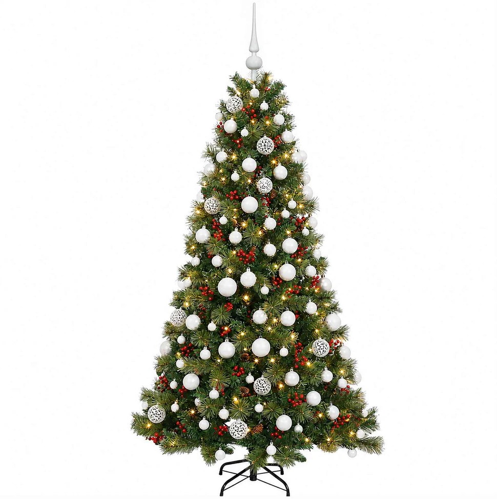Dirbtinė kalėdinė eglutė su rutuliuku 180 cm 300 LED