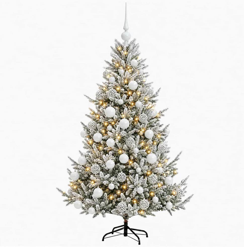 Dirbtinė kalėdinė eglutė su rutuliuku 180 cm 300 LED