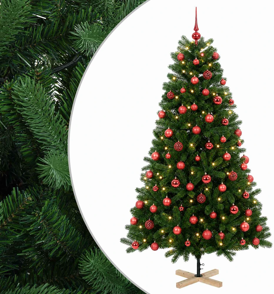 Dirbtinė kalėdinė eglutė su rutuliuku 180 cm 300 LED