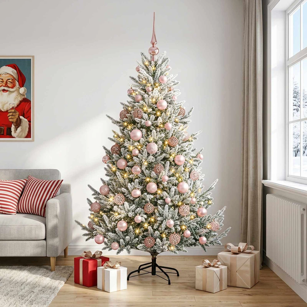 Dirbtinė kalėdinė eglutė su rutuliuku 180 cm 300 LED