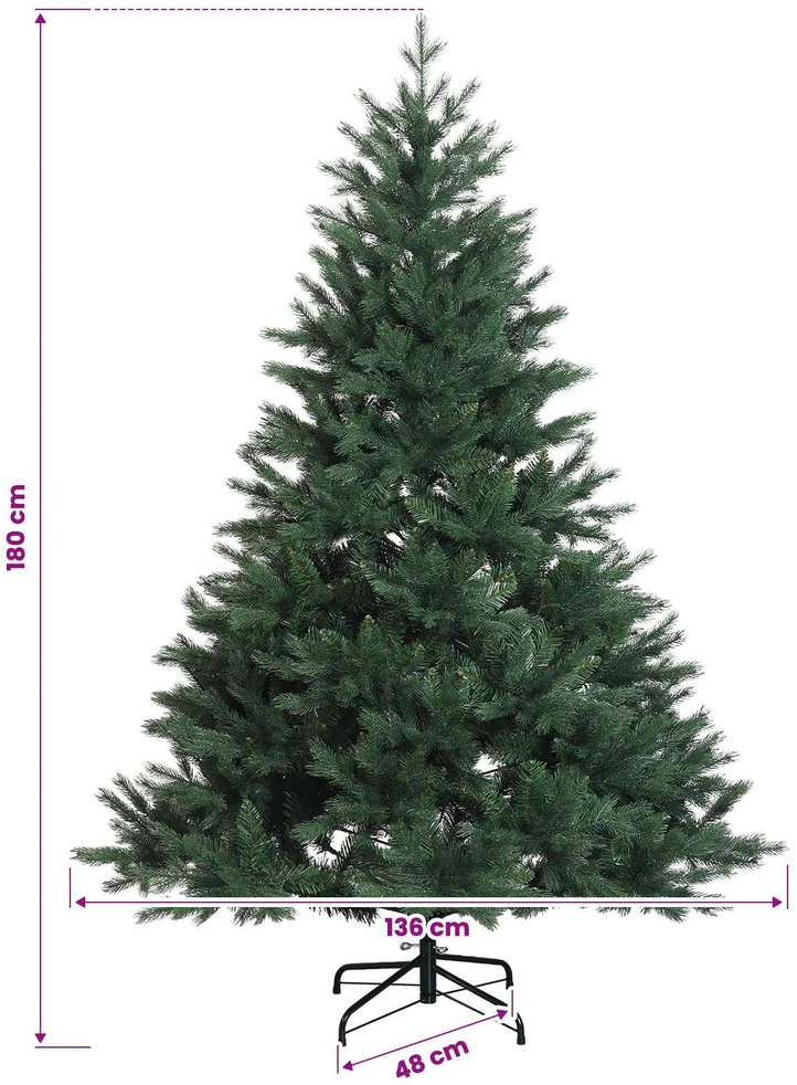Dirbtinė kalėdinė eglutė su rutuliuku 180 cm 300 LED