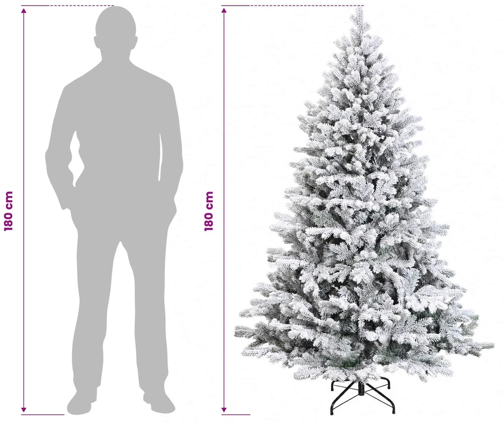 Dirbtinė kalėdinė eglutė su rutuliuku 180 cm 300 LED