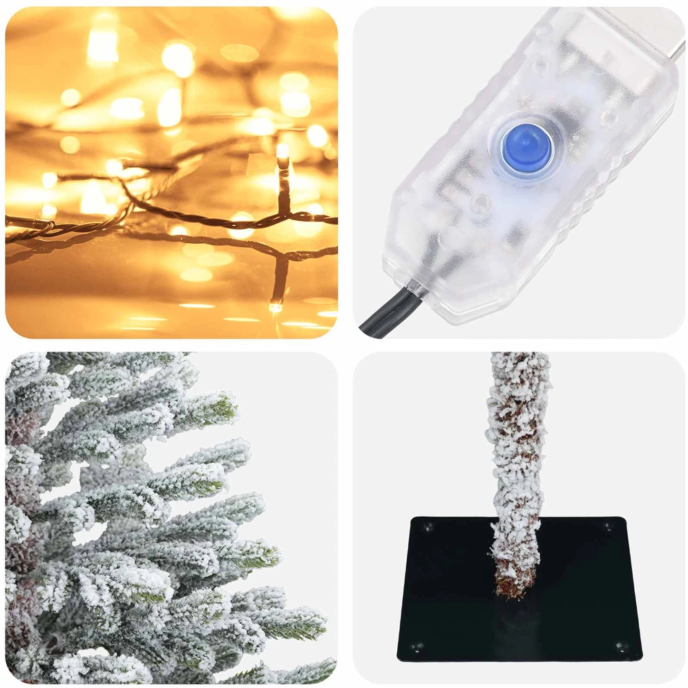Dirbtinė kalėdinė eglutė su rutuliuku 180 cm 300 LED
