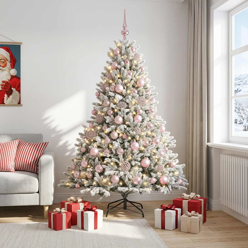 Dirbtinė kalėdinė eglutė su rutuliuku 180 cm 300 LED