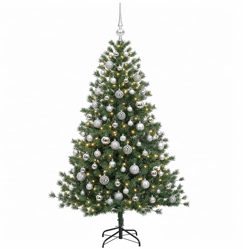 Dirbtinė kalėdinė eglutė su rutuliuku 180 cm 300 LED