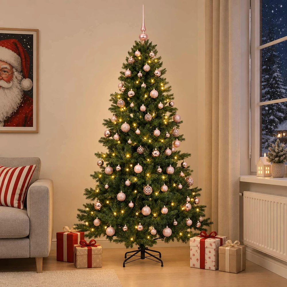 Dirbtinė kalėdinė eglutė su rutuliuku 180 cm 300 LED