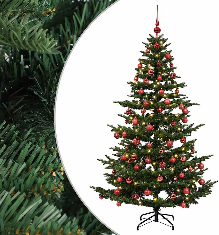 Dirbtinė kalėdinė eglutė su rutuliuku 180 cm 300 LED