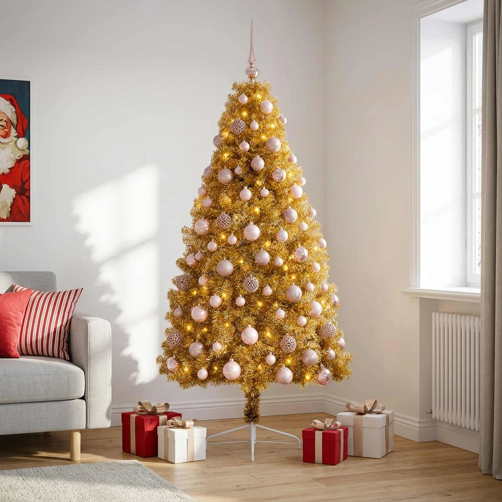 Dirbtinė kalėdinė eglutė su rutuliuku 180 cm 300 LED