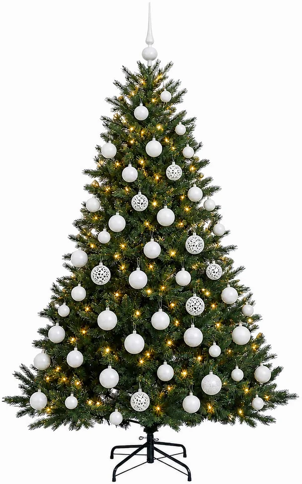 Dirbtinė kalėdinė eglutė su rutuliuku 180 cm 300 LED