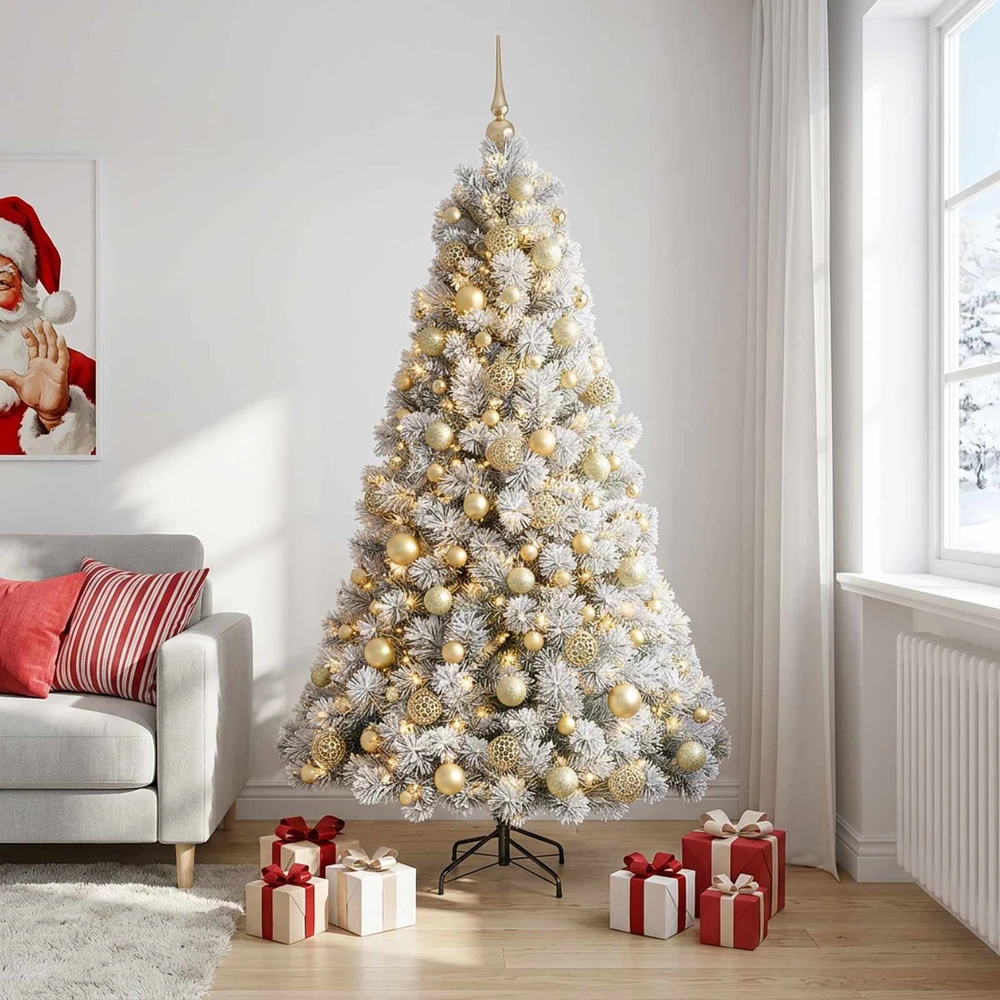Dirbtinė kalėdinė eglutė su rutuliuku 180 cm 300 LED