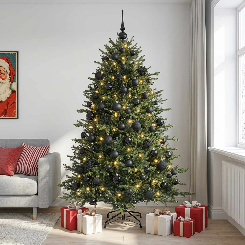 Dirbtinė kalėdinė eglutė su rutuliuku 180 cm 300 LED