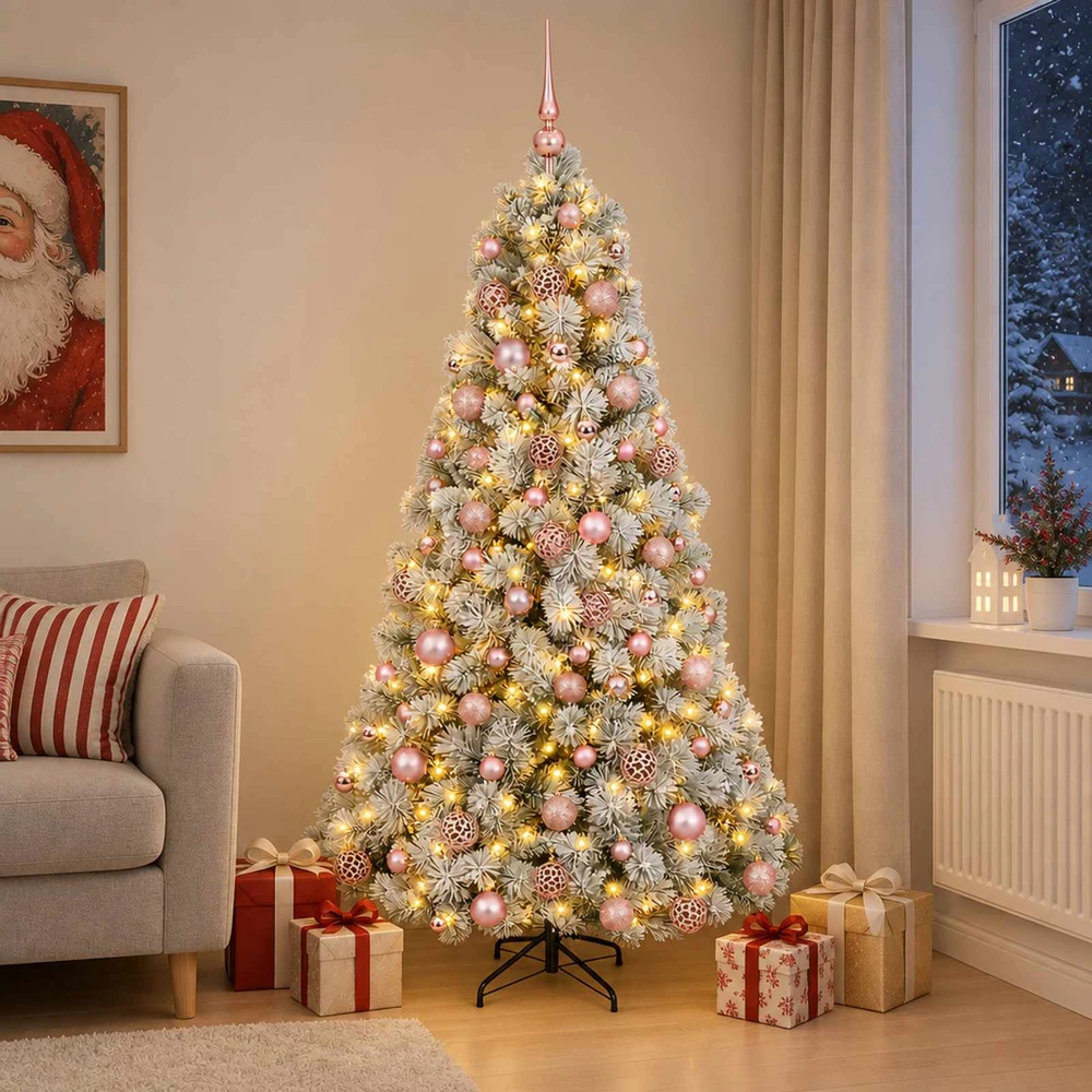 Dirbtinė kalėdinė eglutė su rutuliuku 180 cm 300 LED