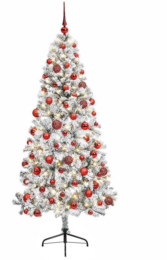 Dirbtinė kalėdinė eglutė su rutuliuku 180 cm 300 LED