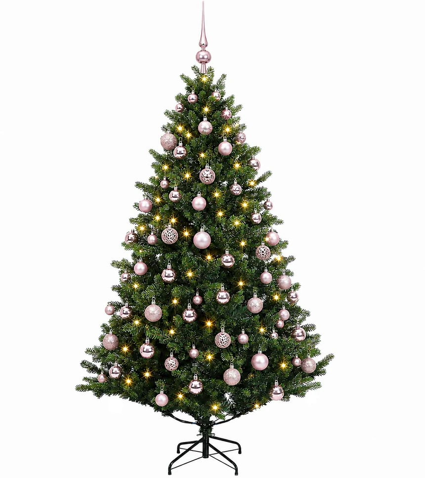 Dirbtinė kalėdinė eglutė su rutuliuku 180 cm 300 LED