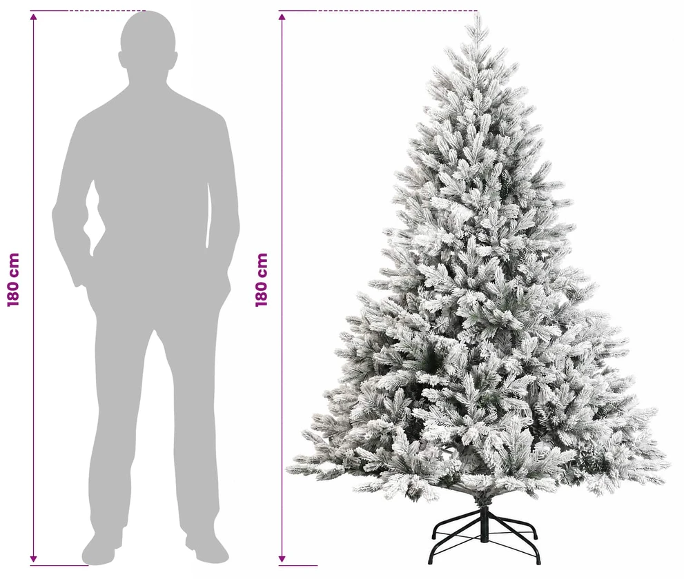 Dirbtinė kalėdinė eglutė su rutuliuku 180 cm 300 LED