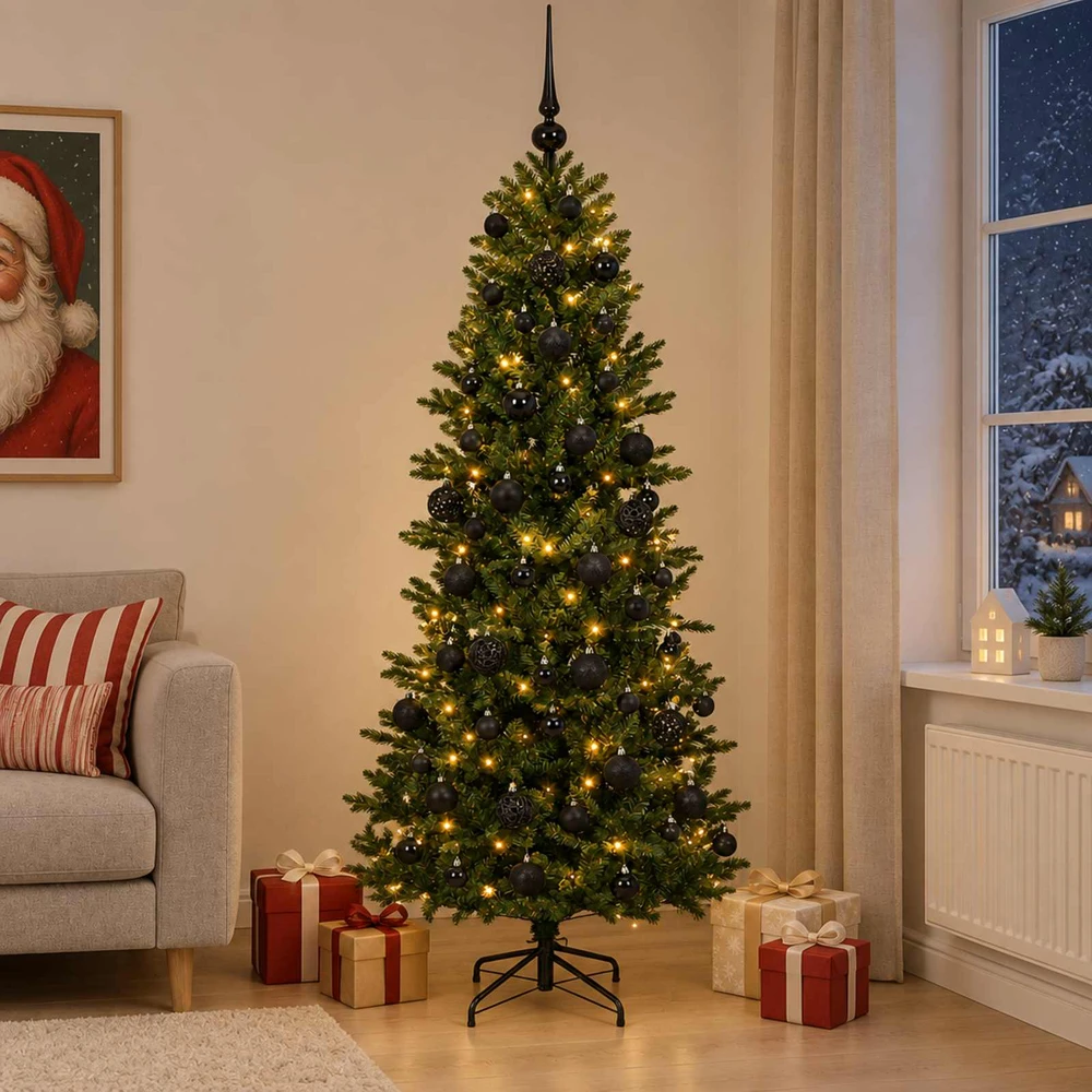 Dirbtinė kalėdinė eglutė su rutuliuku 180 cm 300 LED