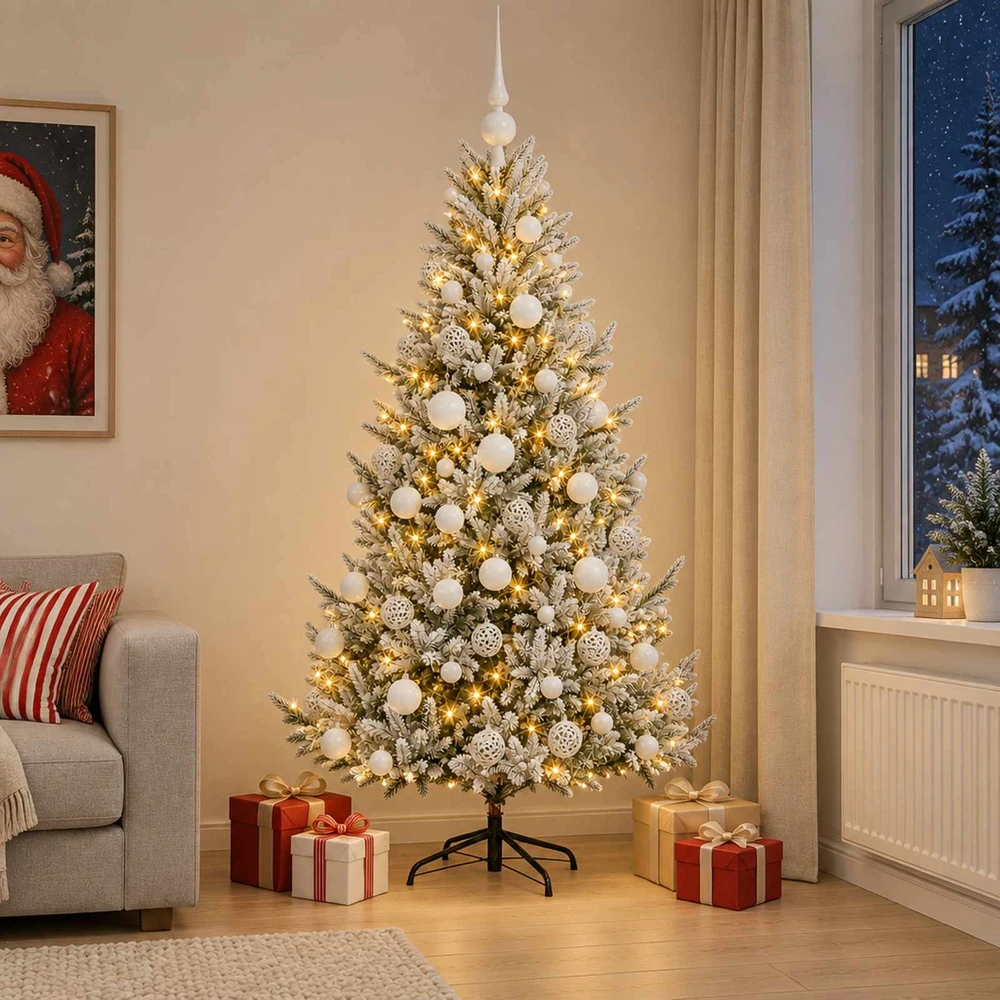 Dirbtinė kalėdinė eglutė su rutuliuku 180 cm 300 LED