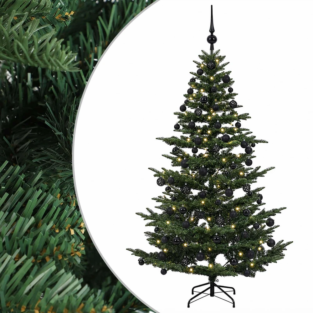 Dirbtinė kalėdinė eglutė su rutuliuku 180 cm 300 LED