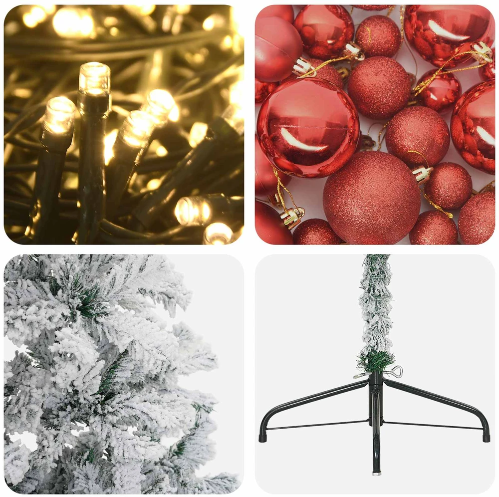 Dirbtinė kalėdinė eglutė su rutuliuku 180 cm 300 LED