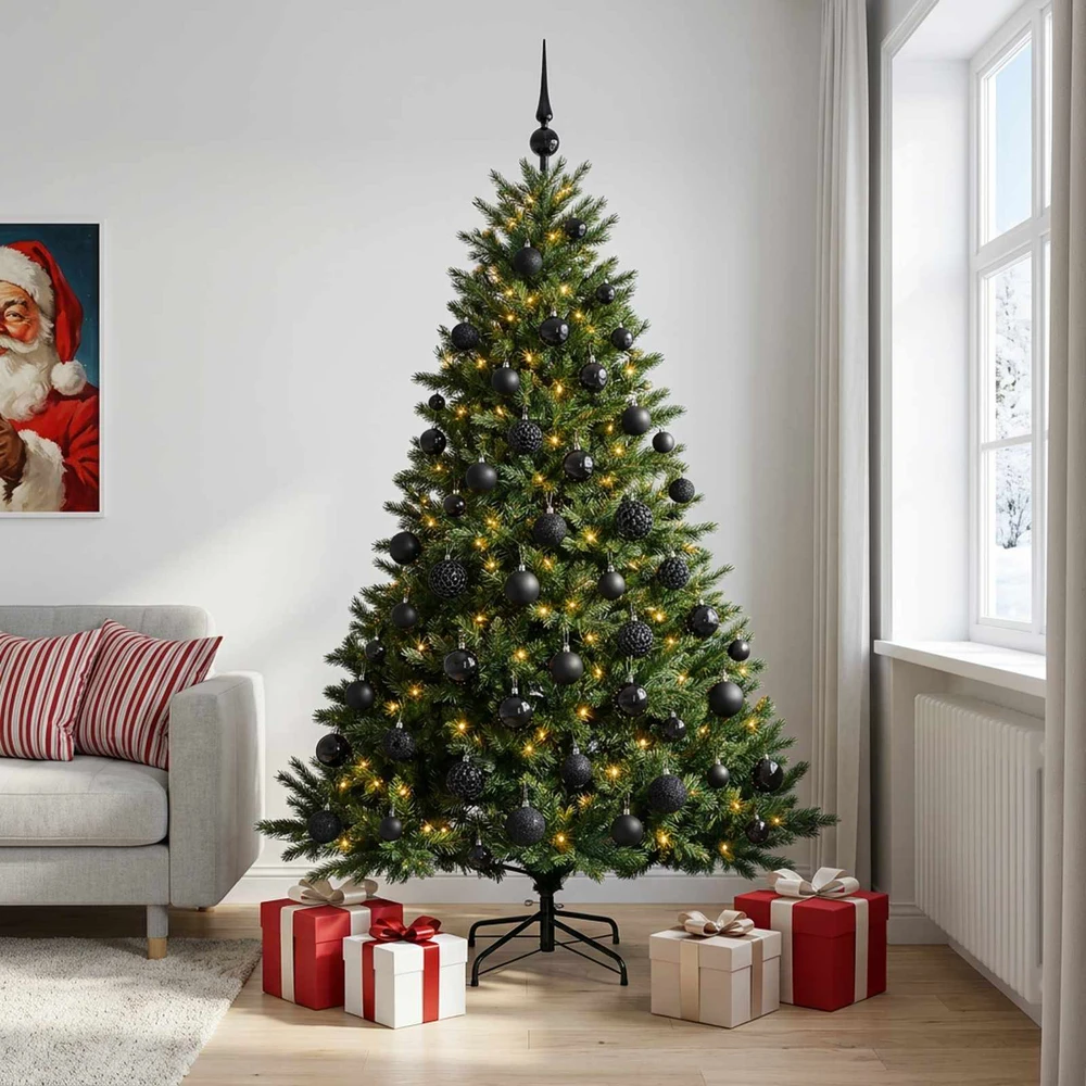 Dirbtinė kalėdinė eglutė su rutuliuku 180 cm 300 LED