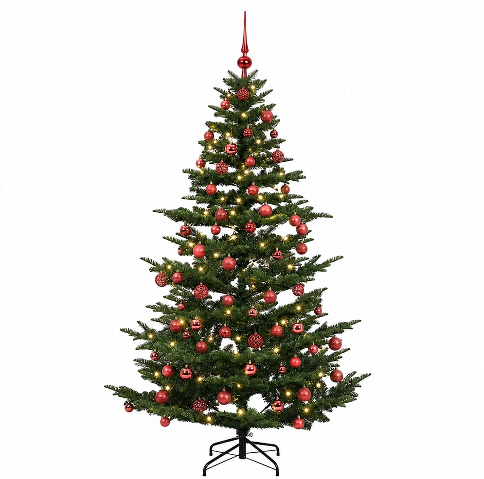 Dirbtinė kalėdinė eglutė su rutuliuku 180 cm 300 LED