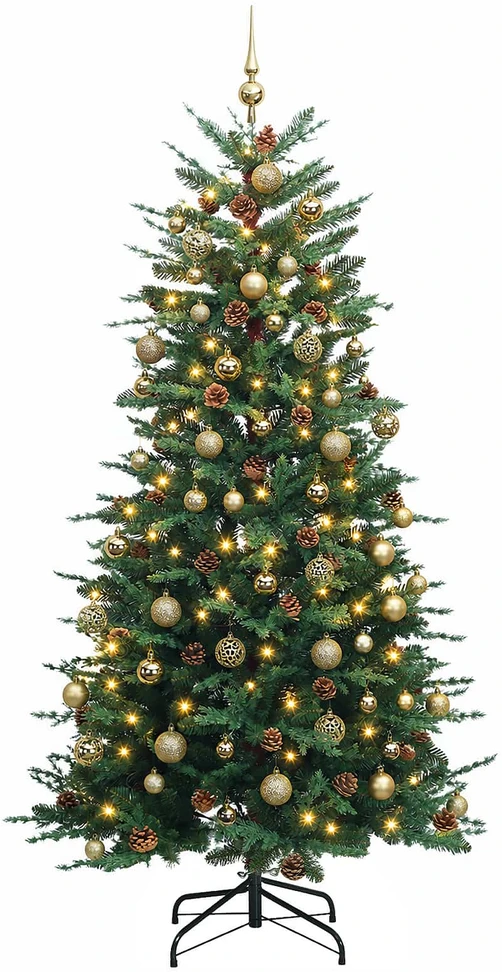 Dirbtinė kalėdinė eglutė su rutuliuku 180 cm 300 LED